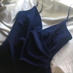 Windsor Navy Blue Dress with Slit